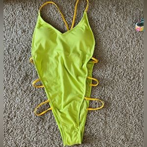 Lime green One-piece swimsuit